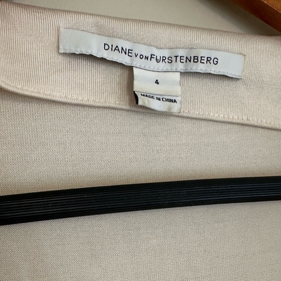 Diane Von Furstenburg silk wrap dress - new Julian two tan and pink - Picture 5 of 8